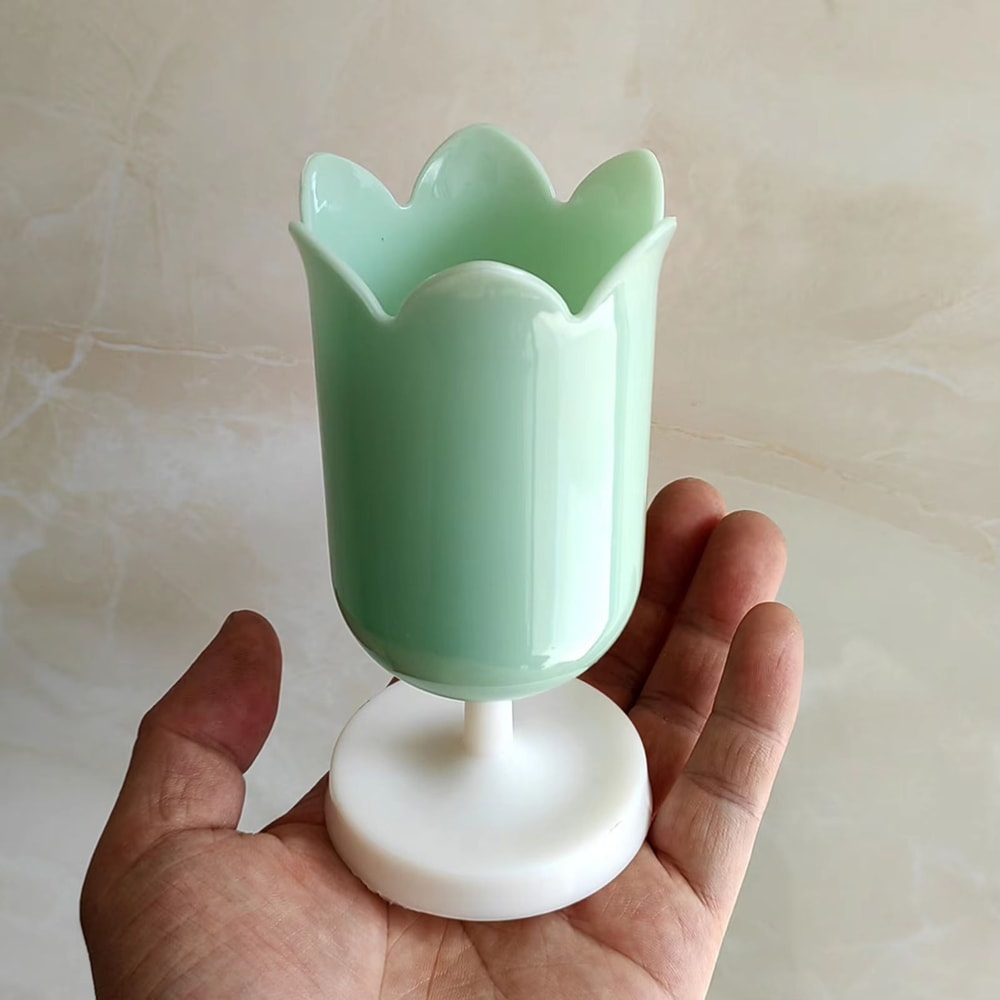 Tulip Shape Desk Organizer Pen Holder And Makeup Brush Storage Cup 6