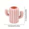 Cute Cactus Desk Organizer Pen Holder With Multi Compartment Storage 4