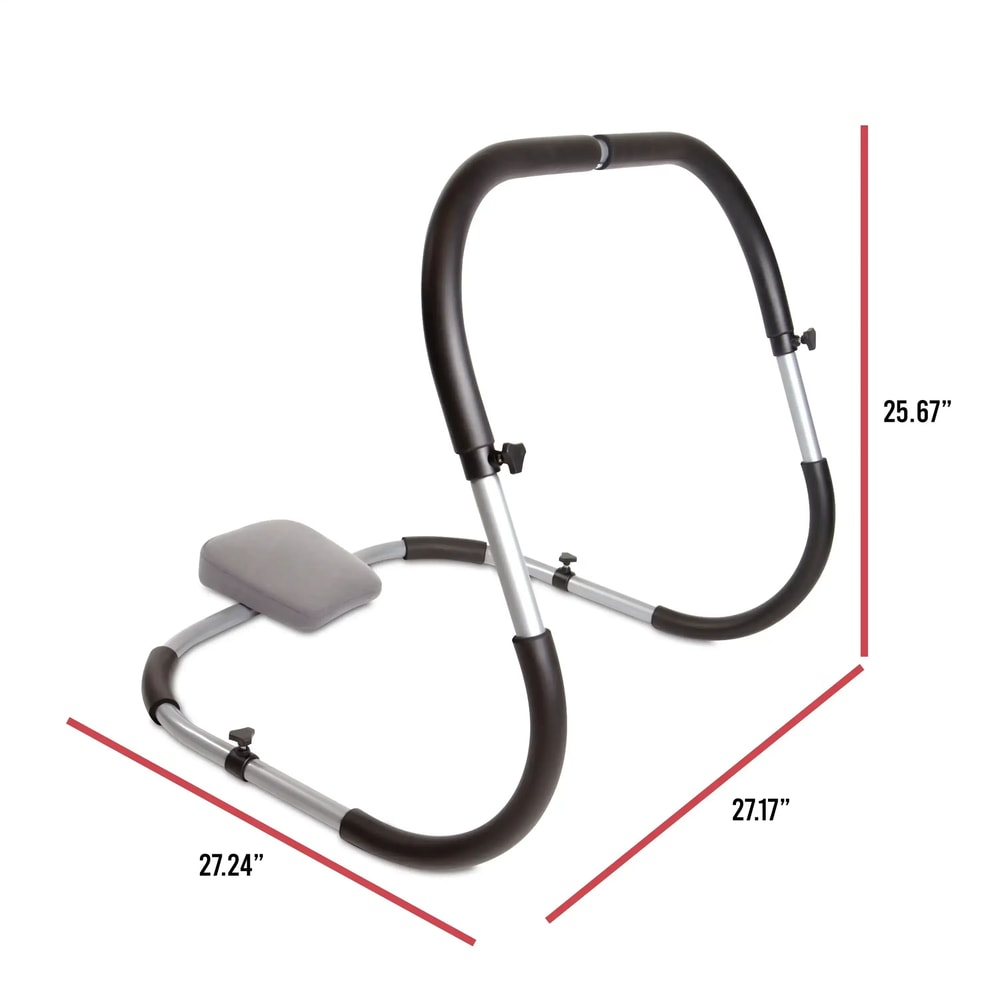 Compact Steel Frame Ab Crunch Machine With Ergonomic Support Home Core Trainer For Effective Abs W 1