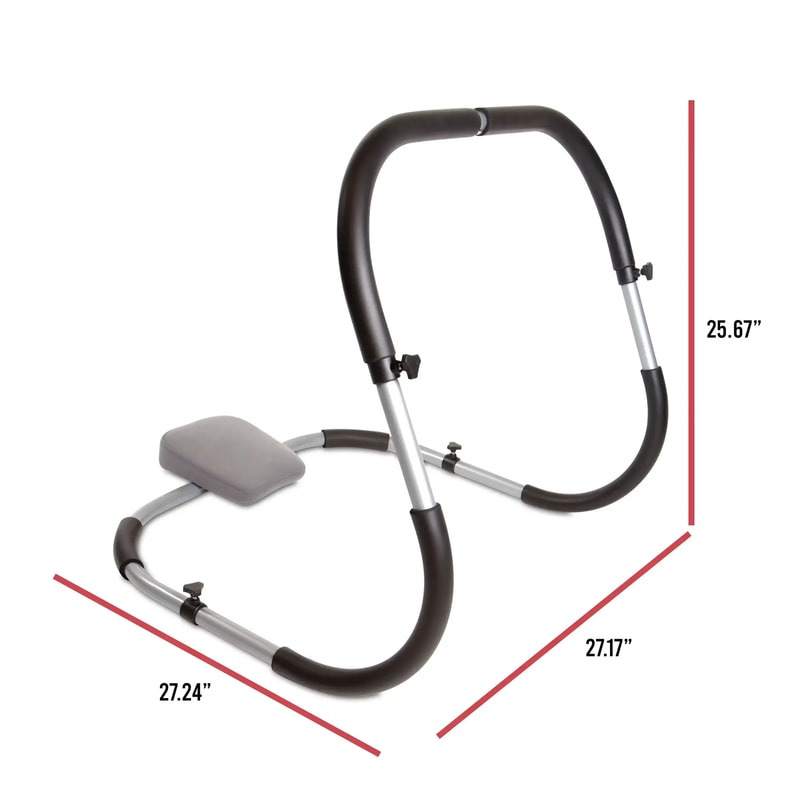 Compact Steel Frame Ab Crunch Machine With Ergonomic Support Home Core Trainer For Effective Abs W 1