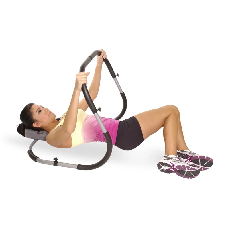 Compact Steel Frame Ab Crunch Machine With Ergonomic Support Home Core Trainer For Effective Abs W 2