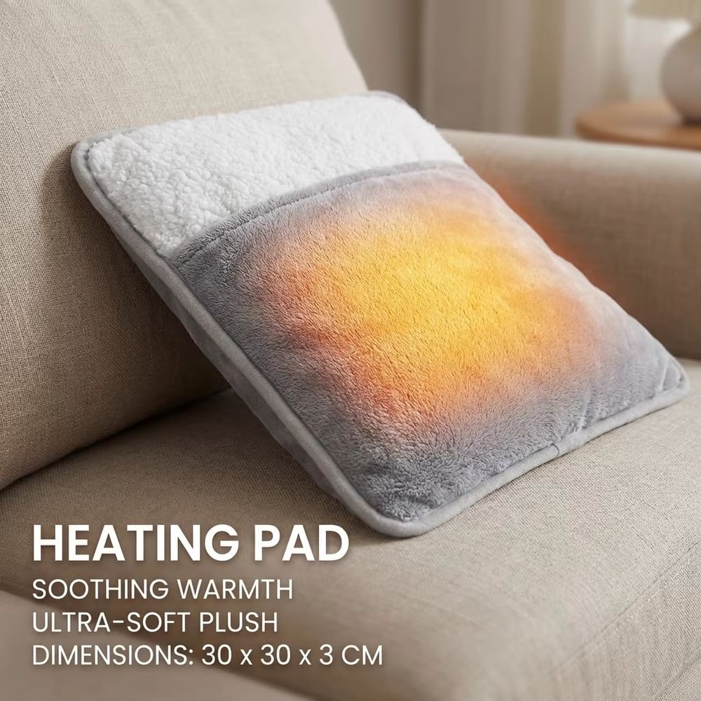 USB Electric Foot Warmer Heating Pad With Plush Washable Cover 3