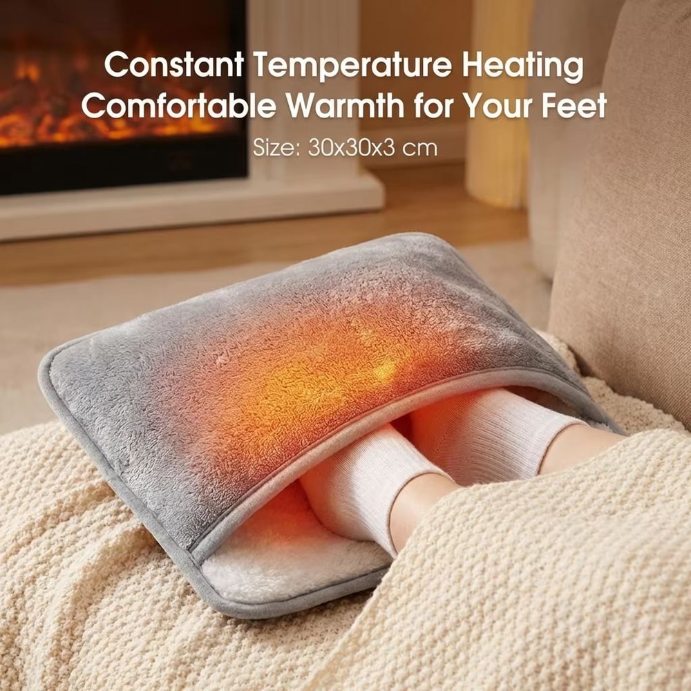 USB Electric Foot Warmer Heating Pad With Plush Washable Cover 5