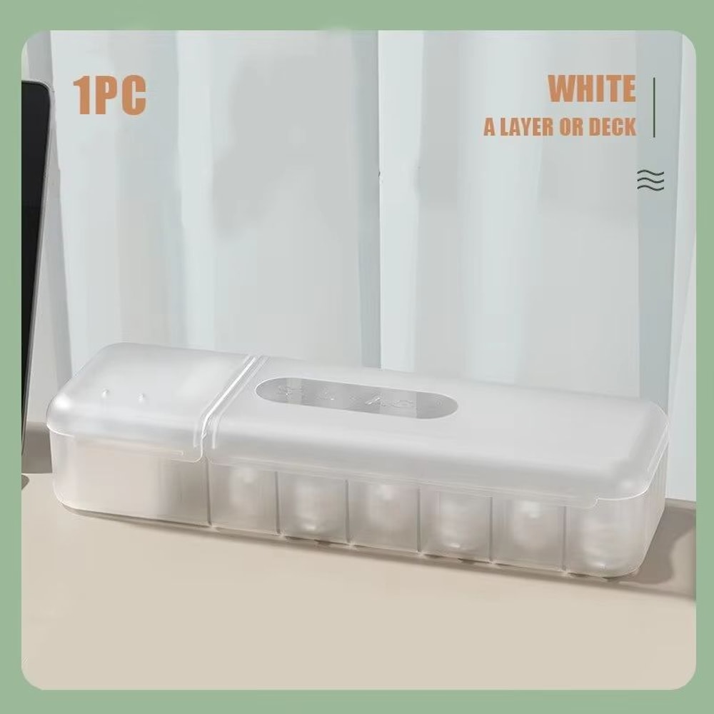 7 Compartment Cable Organizer Storage Box Portable Charger Data Cord Case For Home And Travel 8