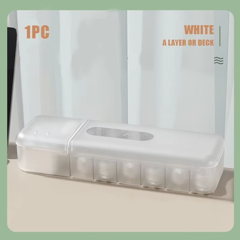 7 Compartment Cable Organizer Storage Box Portable Charger Data Cord Case For Home And Travel 8