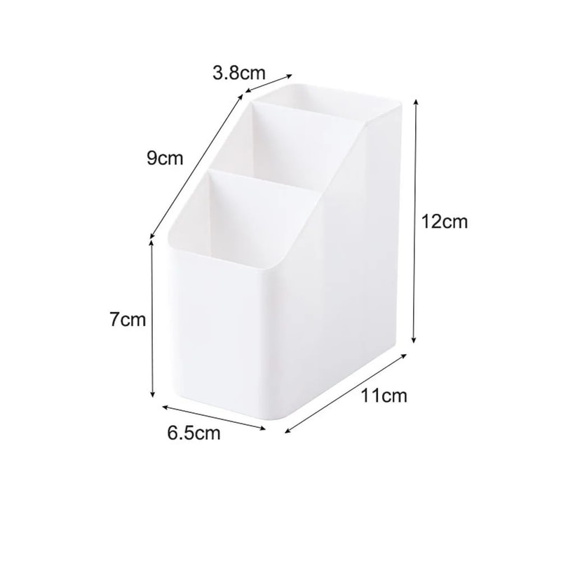3 Compartment Desktop Stationery Organizer Box Multi Functional Pen Marker Storage Holder 5