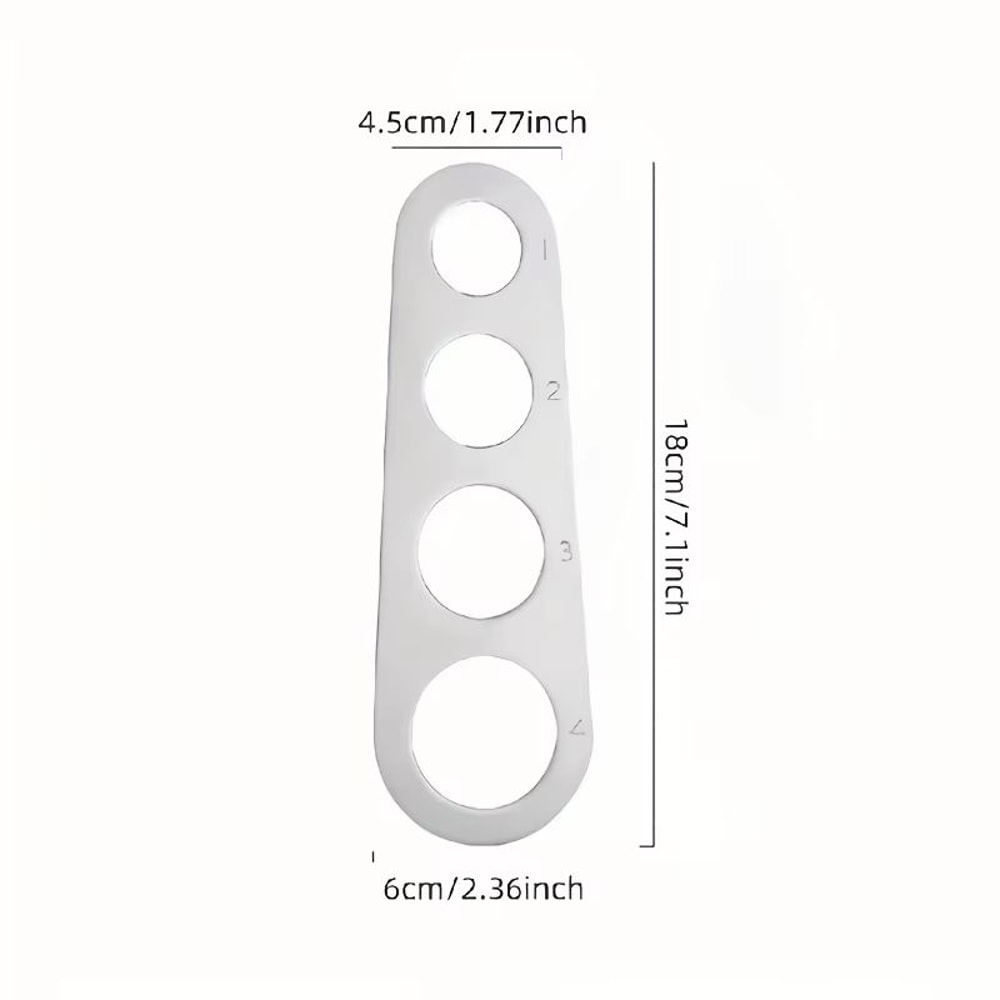 Stainless Steel 4 Hole Pasta Measuring Tool For Perfect Portion Control 1