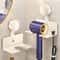 Suction Cup Hair Dryer Holder Wall Mount Adjustable No Drill Rack For Dyson Universal Hair Dryers 9
