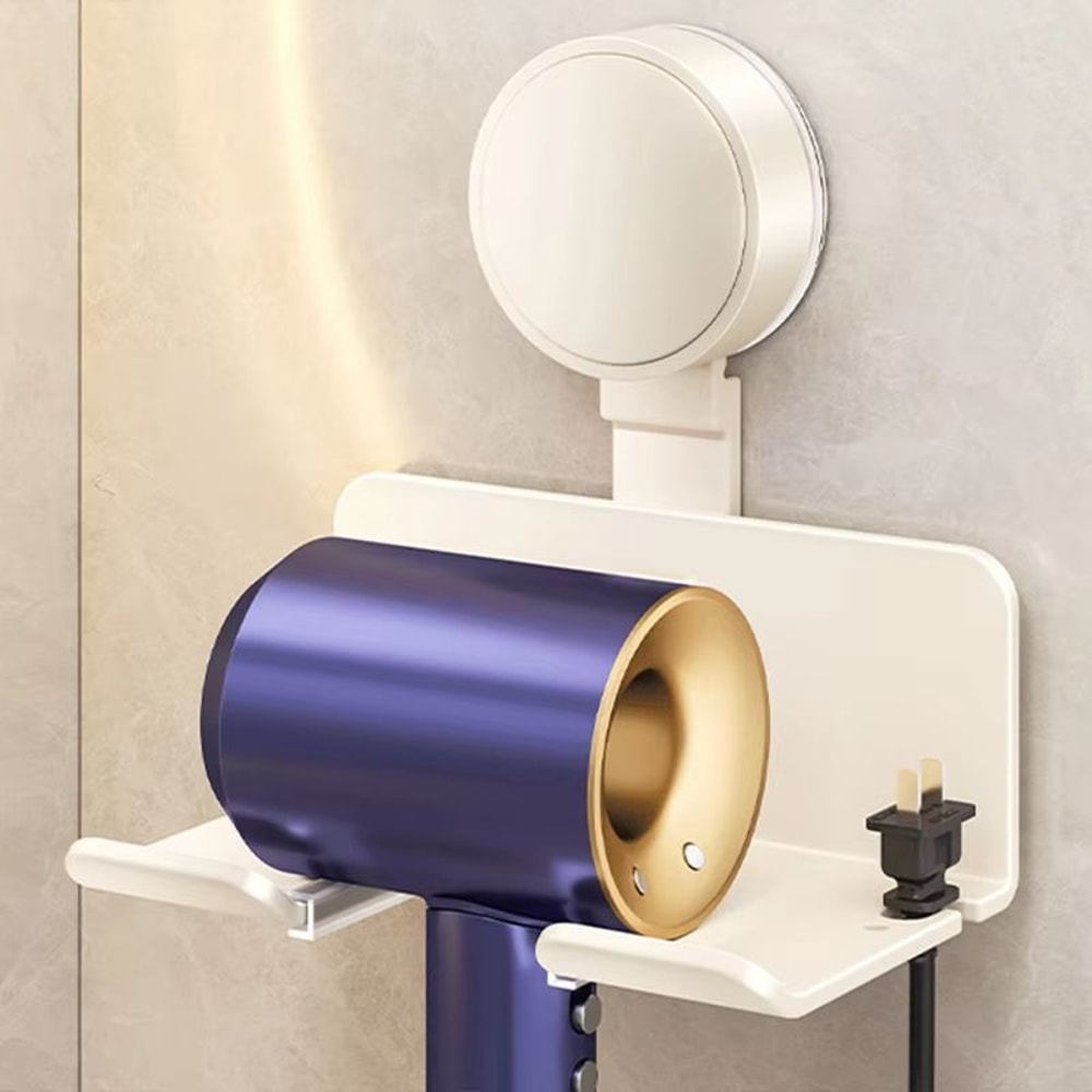 Suction Cup Hair Dryer Holder Wall Mount Adjustable No Drill Rack For Dyson Universal Hair Dryers 6