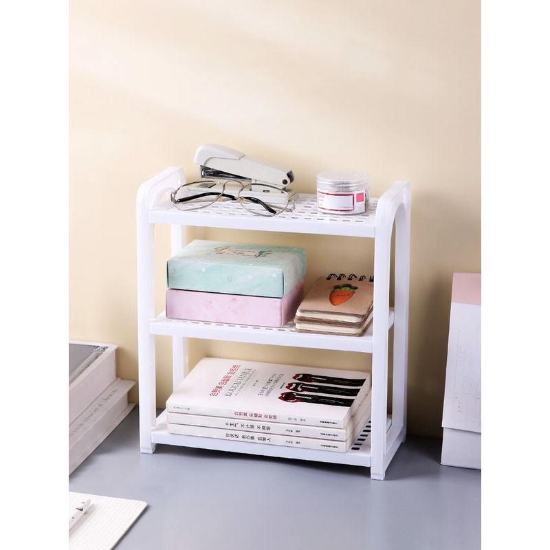 Multi Layer Desktop Storage Shelf Organizer For Office Cosmetics And Home Essentials 1