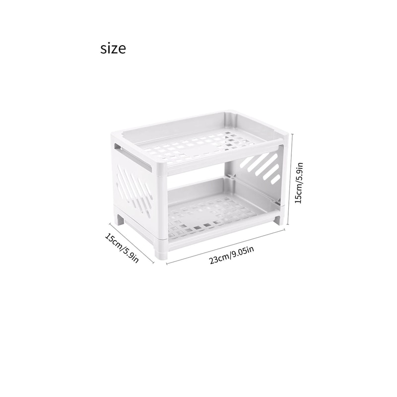 Multi Layer Desktop Storage Shelf Organizer For Office Cosmetics And Home Essentials 5