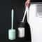 Punch Free Wall Mounted Toilet Brush Set With Long Handle And Quick Dry Base 1