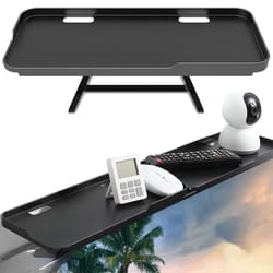 adjustable monitor top shelf foldable screen storage rack for router and devices