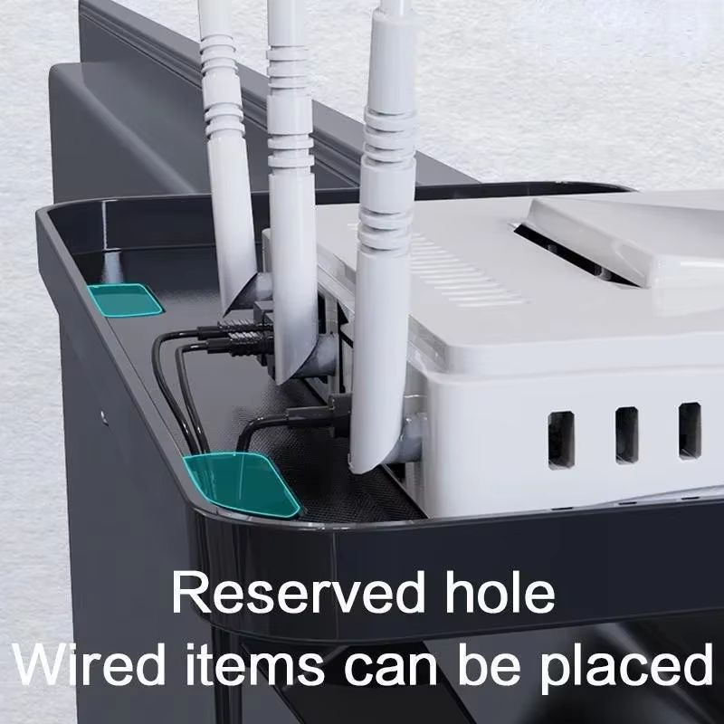 Adjustable Monitor Top Shelf Foldable Screen Storage Rack For Router And Devices 3