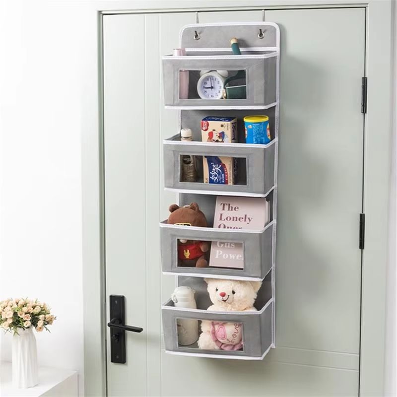 4 Layer Door Hanging Fabric Organizer For Socks Underwear And Daily Essentials 0