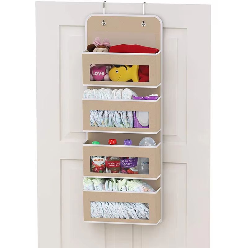 4 Layer Door Hanging Fabric Organizer For Socks Underwear And Daily Essentials 3