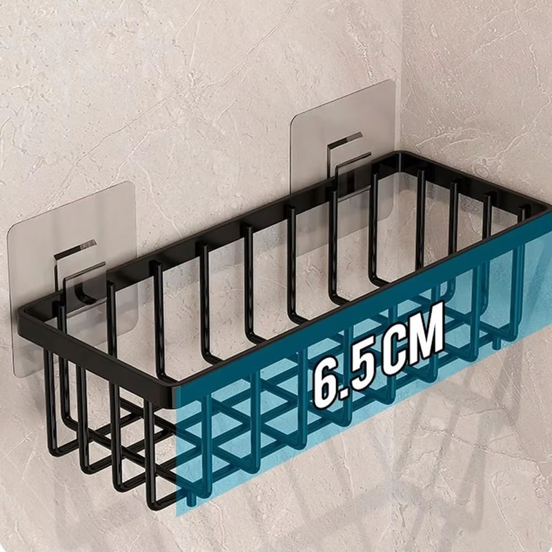 Kitchen Sink Drain Rack Organizer Sponge Holder With Soap And Brush Storage 2