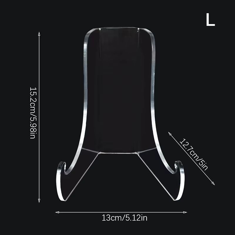 Clear Acrylic Plate Display Stand Multi Purpose Countertop Easel Holder 6