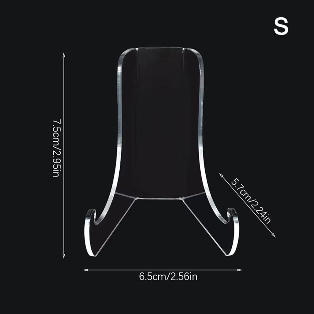 Clear Acrylic Plate Display Stand Multi Purpose Countertop Easel Holder 7
