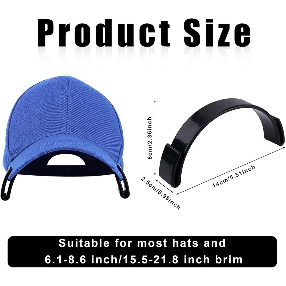 2pcs Hat Brim Bender Tool No Steam Adjustable Cap Curve Shaper 1