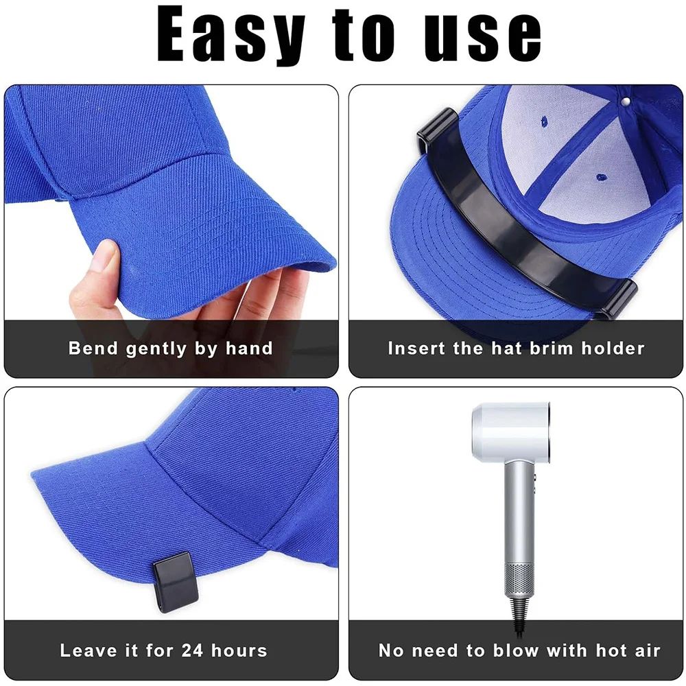 2pcs Hat Brim Bender Tool No Steam Adjustable Cap Curve Shaper 3