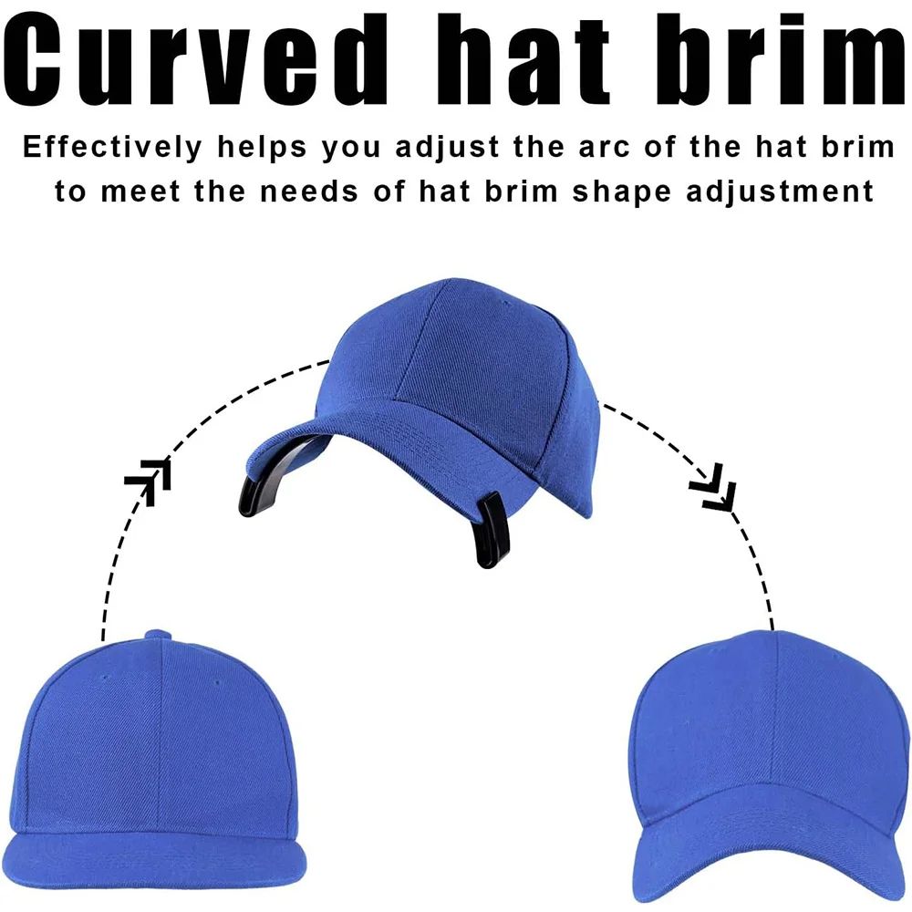 2pcs Hat Brim Bender Tool No Steam Adjustable Cap Curve Shaper 4