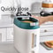 11lb 22lb Rice Dispenser Airtight Kitchen Storage Container With Measuring System 2