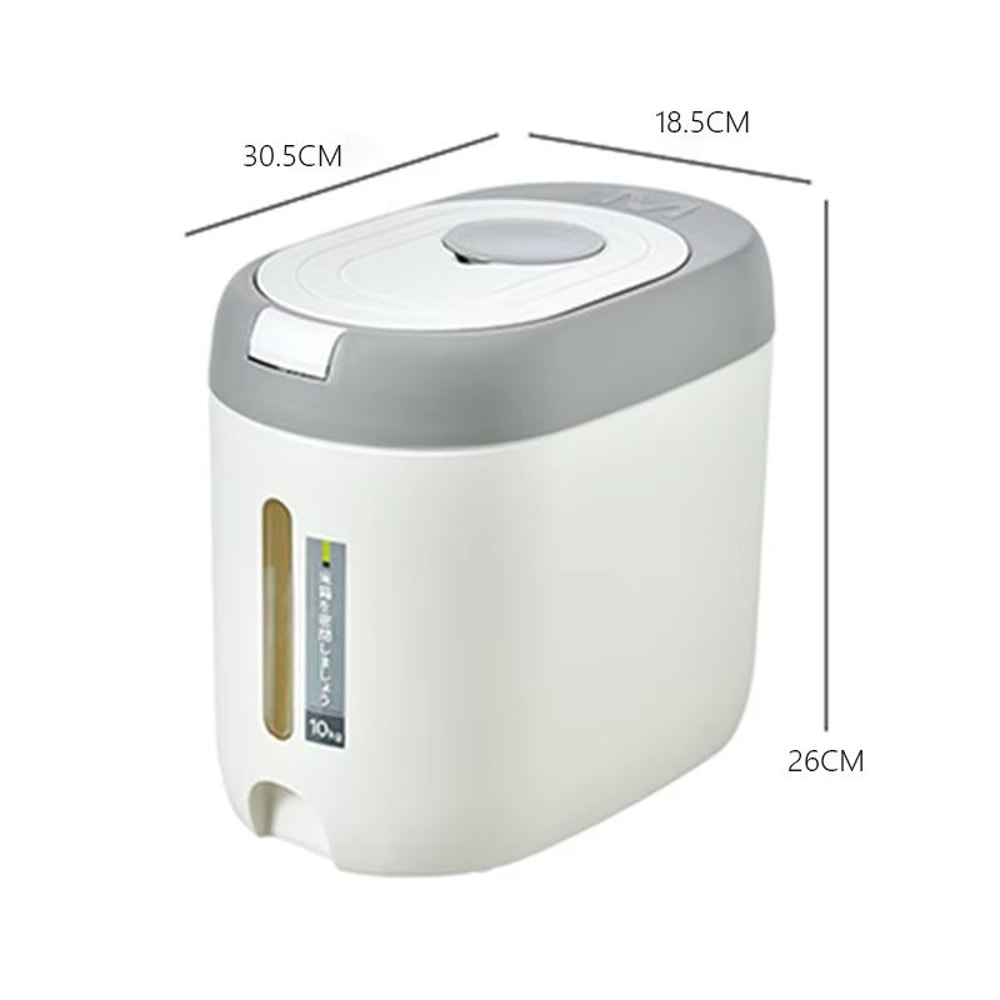 11lb 22lb Rice Dispenser Airtight Kitchen Storage Container With Measuring System 7