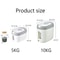 11lb 22lb Rice Dispenser Airtight Kitchen Storage Container With Measuring System 5