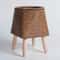Rattan Woven Plant Stand With Removable Legs Indoor Outdoor Flower Pot Holder 10