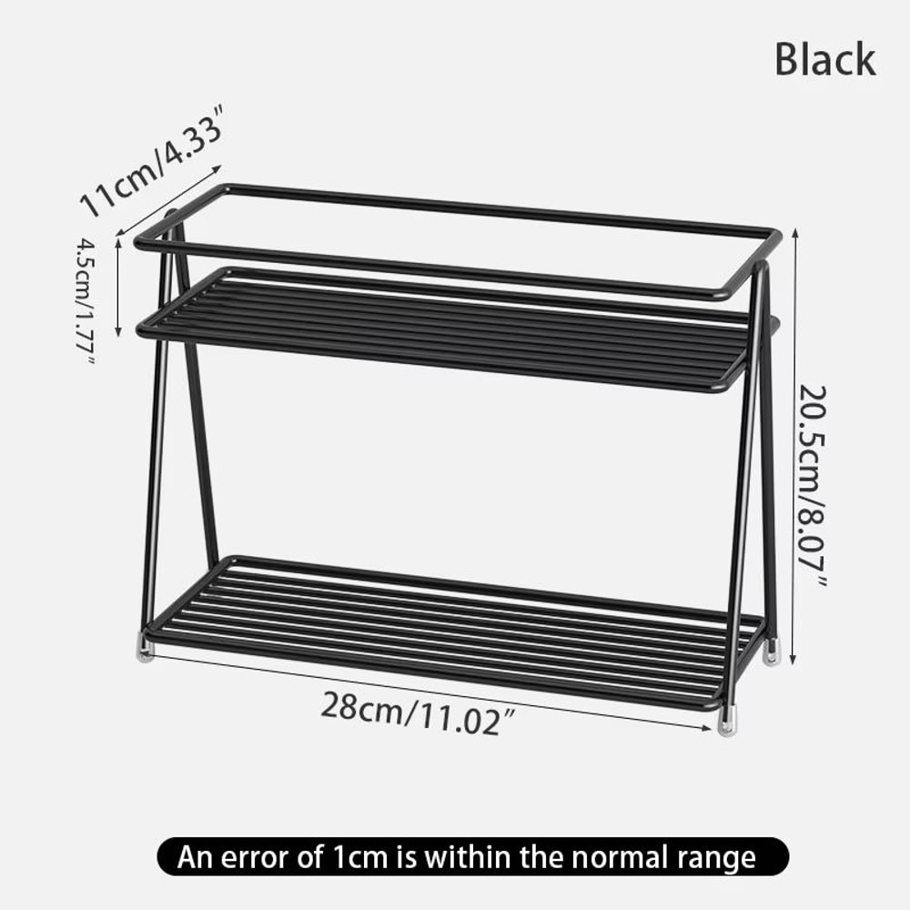 Double Layer Cup Storage Rack For Kitchen Counter And Tea Set Organizer 8