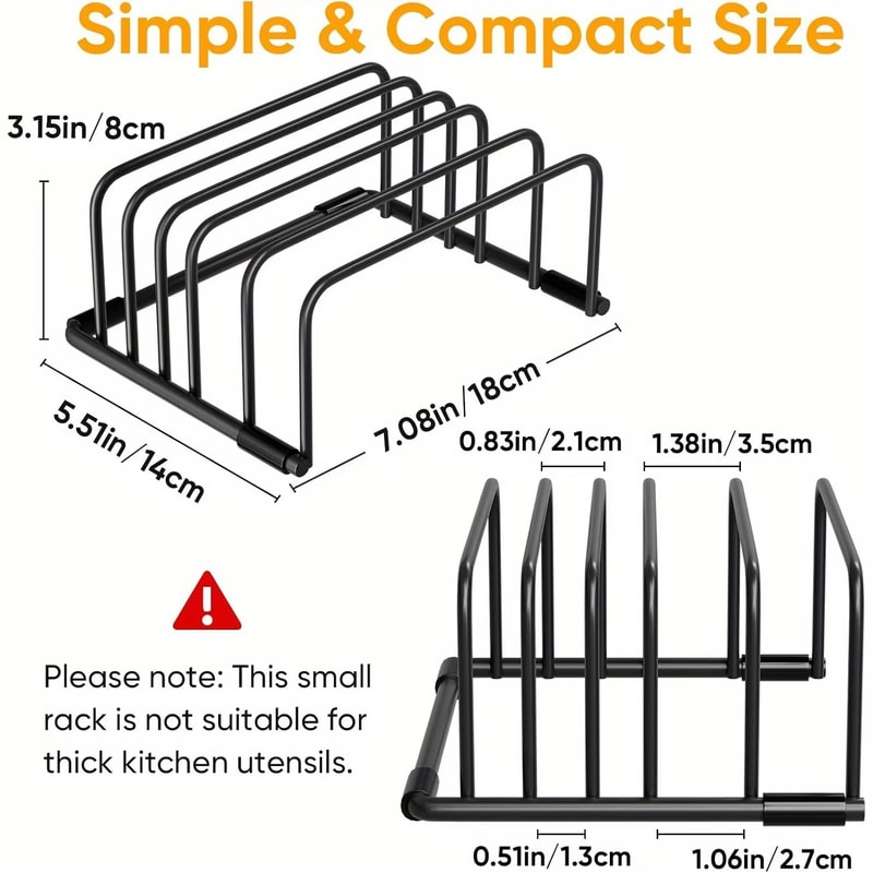 SpaceMax Multi Functional Iron Kitchen Rack With Basket For Cutting Boards And Bakeware 2