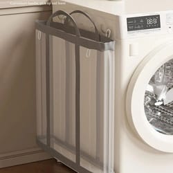 flexifold laundry basket bag with handles for clothes and toy storage