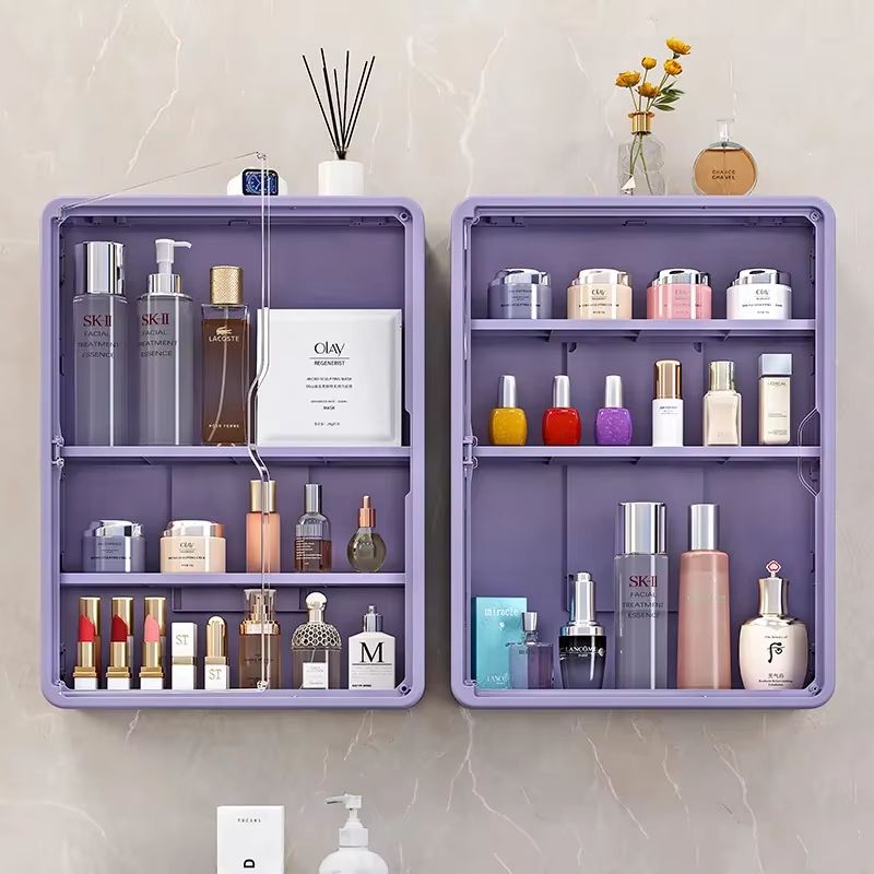 ClearView Multi Layer No Drill Bathroom Organizer Cabinet With Removable Shelves 2