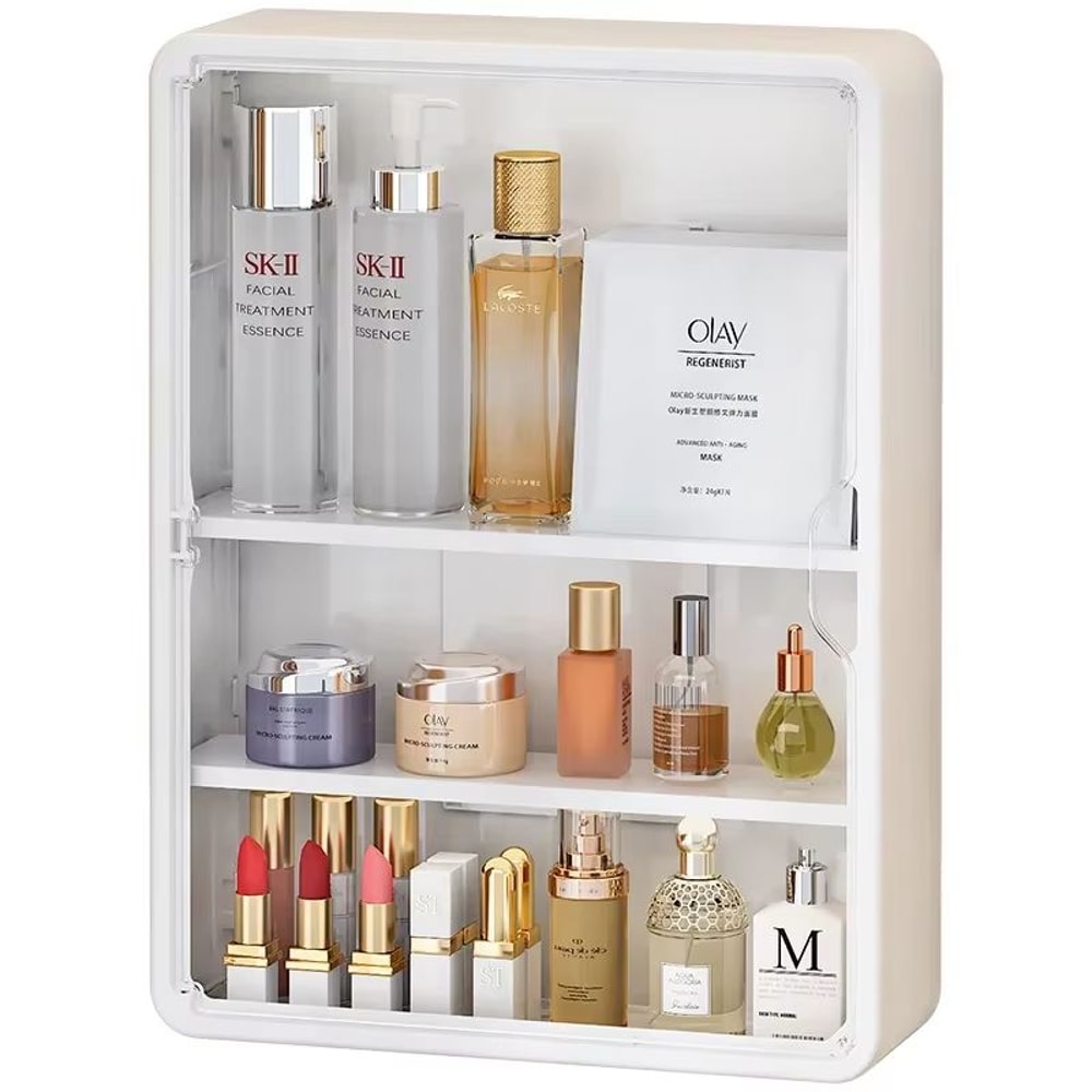 ClearView Multi Layer No Drill Bathroom Organizer Cabinet With Removable Shelves 5