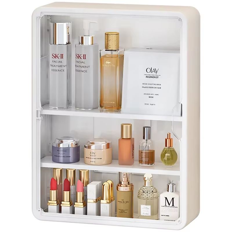 ClearView Multi Layer No Drill Bathroom Organizer Cabinet With Removable Shelves 5