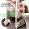 SlimSlide Behind Door Storage Cabinet Trolley For Bathroom And Kitchen 3