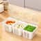 FreshDivide Square Food Storage Container Set With Compartments For Fridge Organization 1