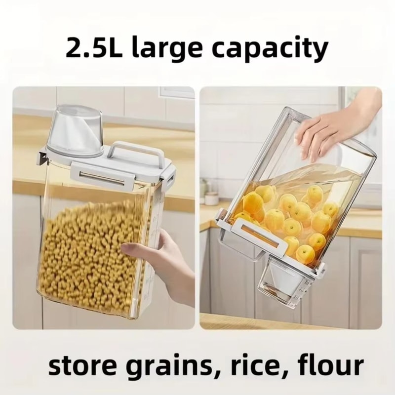 Airtight Grain Storage Container 25L Food Grade Rice Keeper Box 1