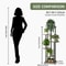 Multi Tier Wooden Plant Stand Indoor Flower Shelf Rack For Multiple Pots 2