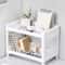Minimalist Double Layer Desktop Storage Rack Plastic Organizer Shelf 0