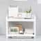 Minimalist Double Layer Desktop Storage Rack Plastic Organizer Shelf 2