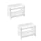 Minimalist Double Layer Desktop Storage Rack Plastic Organizer Shelf 6