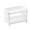 Minimalist Double Layer Desktop Storage Rack Plastic Organizer Shelf 7