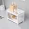 DualTier Desk Organizer Shelf For Cosmetics Stationery And Office Storage 2