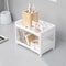 DualTier Desk Organizer Shelf For Cosmetics Stationery And Office Storage 2