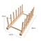 FlexiWood Multi Purpose Plate And Pot Lid Organizer Rack For Kitchen Storage 9