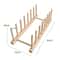 FlexiWood Multi Purpose Plate And Pot Lid Organizer Rack For Kitchen Storage 10