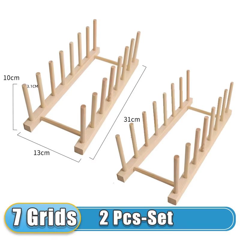 FlexiWood Multi Purpose Plate And Pot Lid Organizer Rack For Kitchen Storage 11