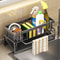CleanFlow Self Draining Sink Organizer Rack With Soap And Sponge Holder 2